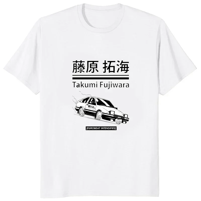 JDM Manga AE86 Initial D Racing Drift Car Printed ACG OTAKU Tshirt Hot Sale Tee Japan Anime Fujiwara Tofu Shop Graphic T-shirt