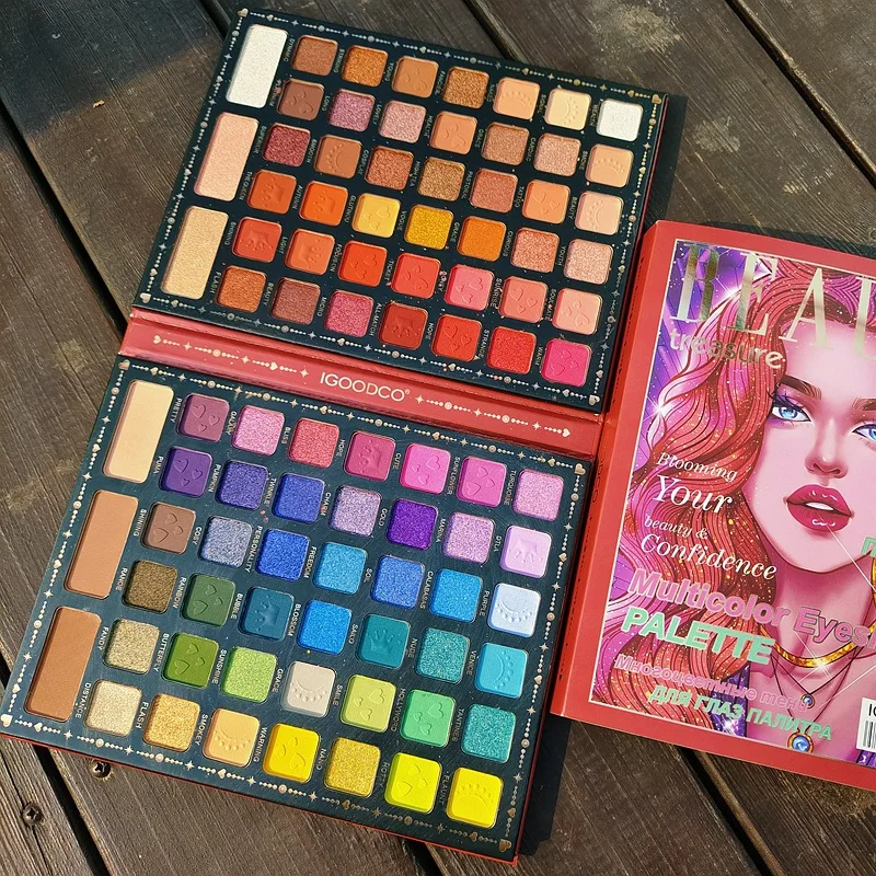 90 matowa paleta cieni do powiek Shimmer Glitter Eye Shadow Power Set kosmetyczne narzędzia do makijażu wodoodporny, długotrwały makijaż