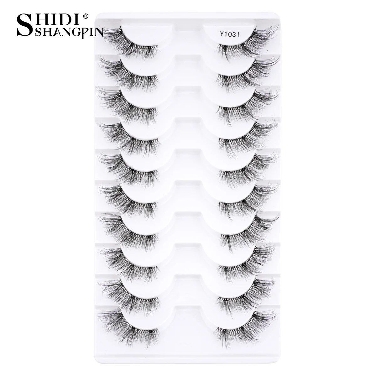 Neue Halbe Wimpern Falsche Wimpern 5/10 Paar 3D Nerz-Wimpern Natürliche Wimpernverlängerung Katzenaugen-Wimpern Make-up Faux Cils Fox Lash – Detail 4