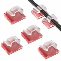 10/20/50Pcs Cable Organizer Clips Cable Management Wire Manager Cord Holder USB Charging Data Line Winder Wall Mounted Hook