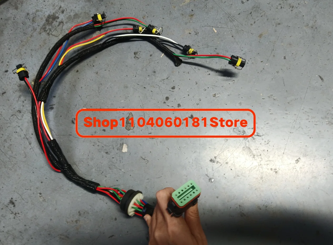 Harness Kawat Ekskavator 2225917 222-5917 C7 Harness Kabel Injektor Bahan Bakar untuk Caterpillar 324D 325D 329D