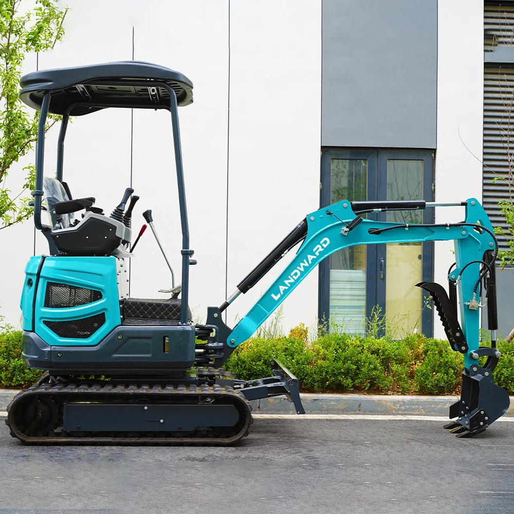 

Landward New Design 1.8 Ton Small Excavator High Quality Multi-Purpose Bagger 2500 KG Home Crawler Mini Digger Euro 5 Customized
