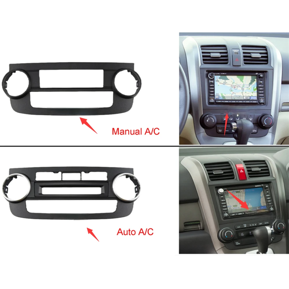 

Car A/C Air Conditioning Panel Fascia For Honda CRV CR-V 2007-2012 ，Dash Console Bezel Adapter Plate Install Kit