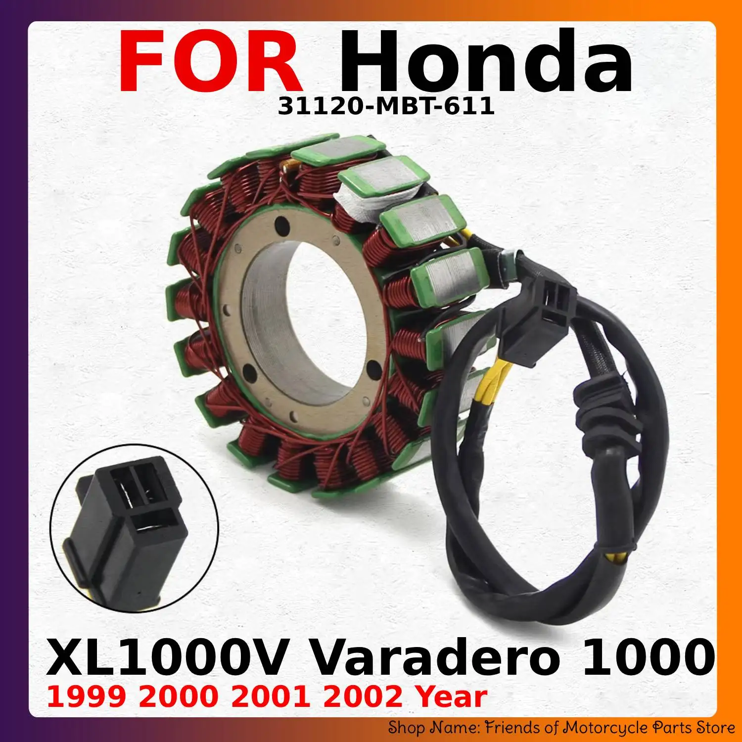 

Motorcycle Generator Stator Coil Comp For Honda motor XL1000V Varadero 1000 1999-2002 31120-MBT-611 Motorcycles Accessories