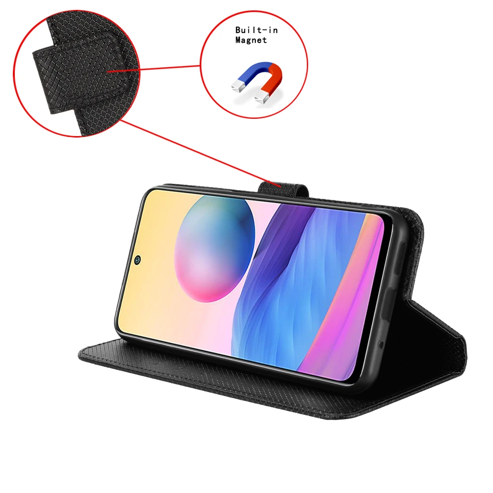 Flip leather magnetic unique style wallet protective Case For HMD Pulse Pro Plus Many Card Slot Fall prevention Phone Case