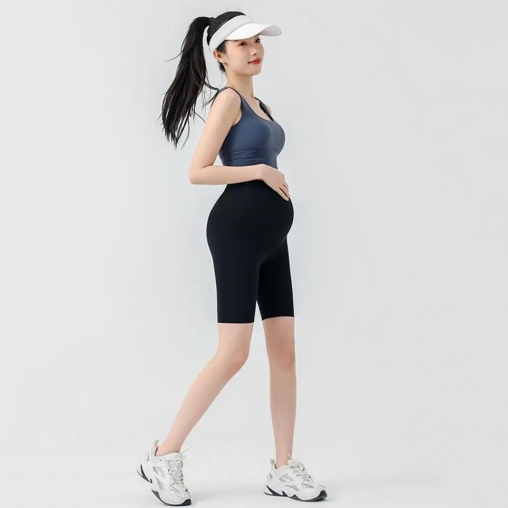 Half Length Safety Pants Comfortable Seamless High Waist Pregnant Women Leggings Stretch Suitable Yoga Shark Pants Sports