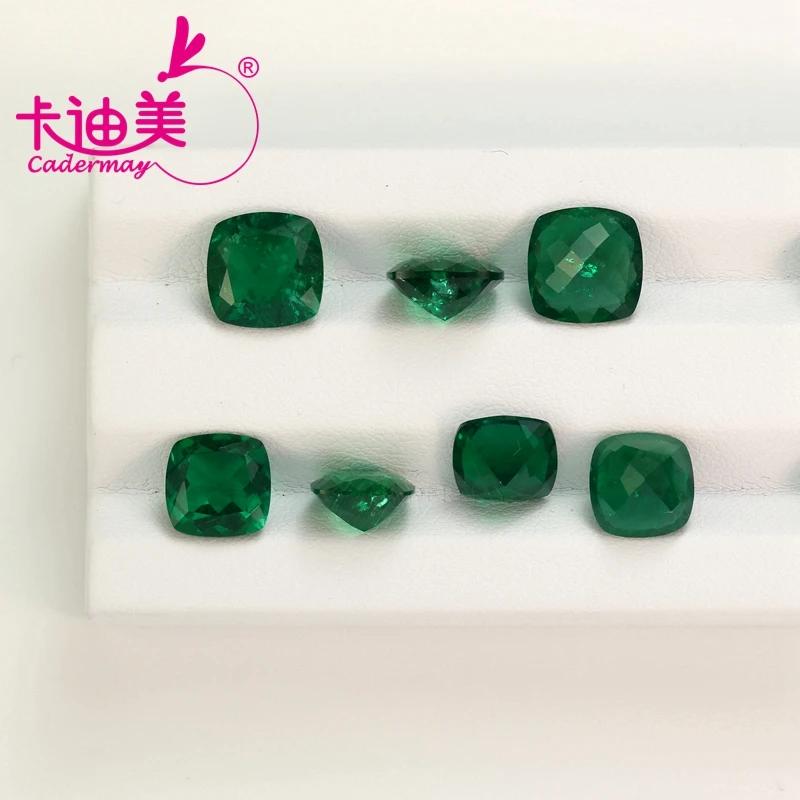 

Гидротермальный изумруд CADERMAY из Колумбии (Муцо) с включениями, огранка «кушон», для изготовления ювелирных изделий с инкрустацией