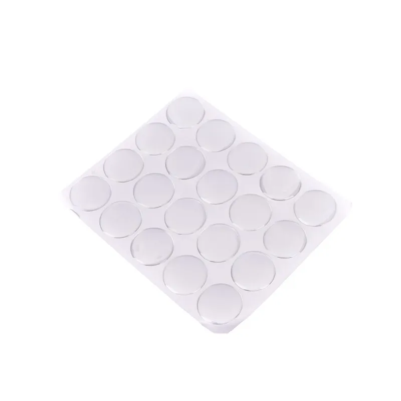 100 Pcs 25MM Round  Crafting DIY 3D Crystal Clear Epoxy Adhesive Circles Bottle Cap Stickers Resin Patch Dots For Bottle Caps