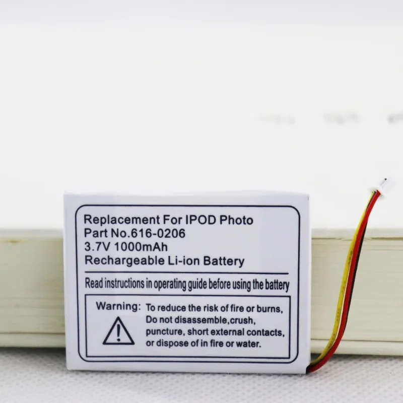 New 5pcs 10pcs 20pcs 616-0206 616-0183 1000mAh Battery For iPod Classic 4th gen / Photo U2 20 40GB MA127 Photo 30GB M9 A1059