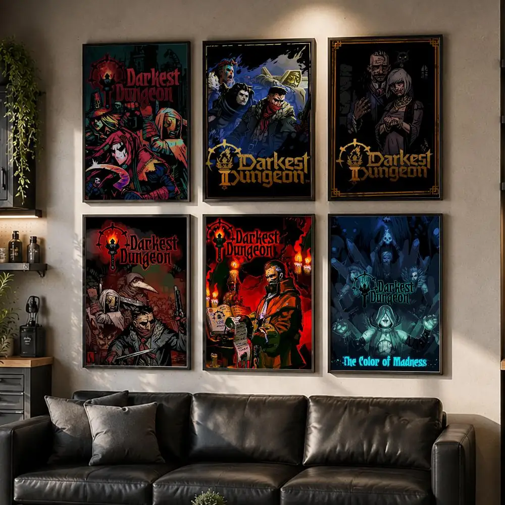 Game D-darkest Dungeon Poster HD Home Wall Stickers House Hallway Living Room Bedroom Bar Office Decor Art Prints