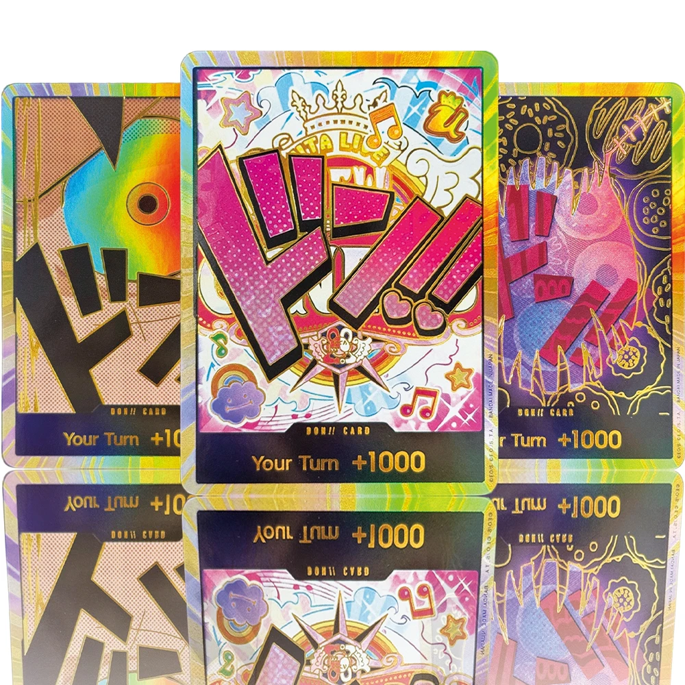One Piece EN Don!! Tarjetas Proxy DIY para Juegos PBR-01: Yamato, Zoro, Uta, Rebecca, Luffy, Law, Kaido, Enel, Doflamingo, Crocodile, Big Mom, Corazon