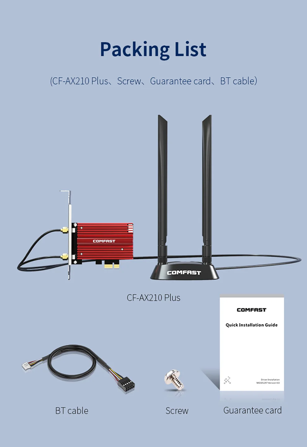 Imagem -06 - Adaptador de Rede sem Fio para Linux Cartão Wifi Pci Express 802.11ax ac Wifi Banda Dupla 2.4g 5g 6ghz Bt5.3 5374mbps Bt5.3