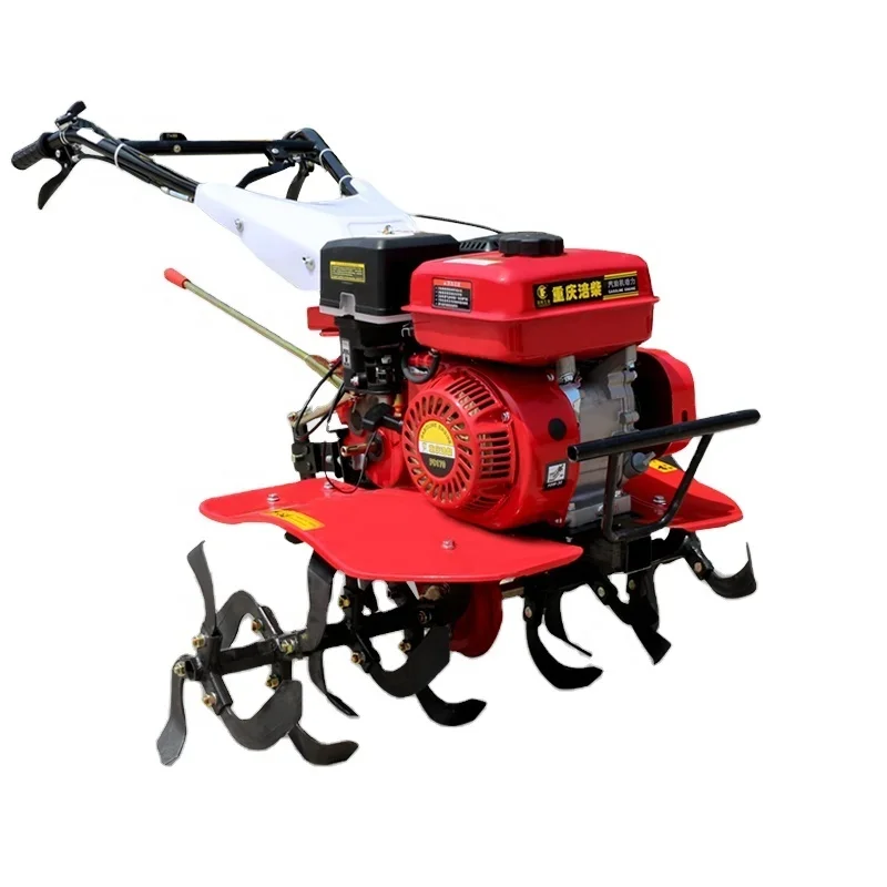 Agricultural use chain track micro-tiller hand push Tracked microtiller