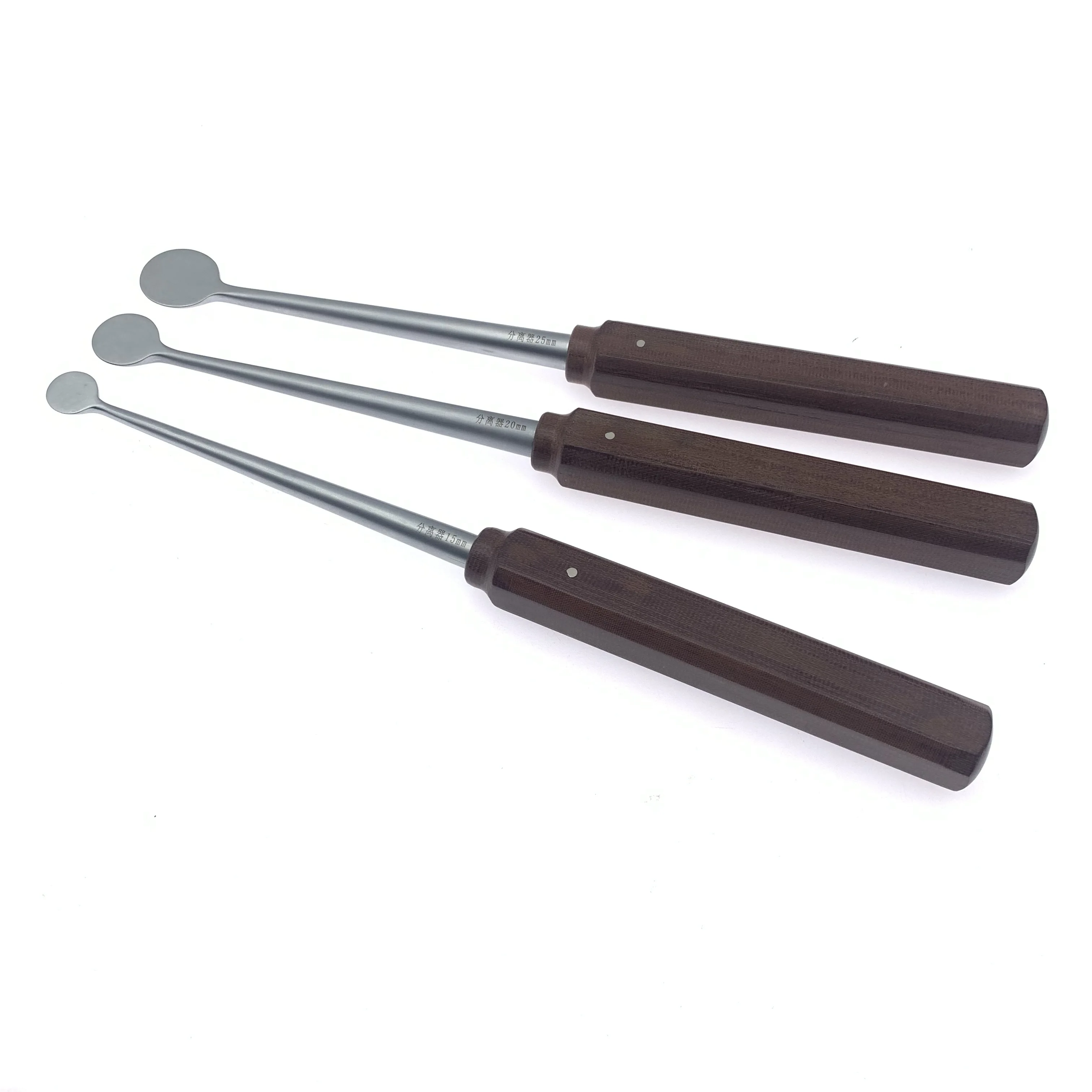 Wooden Handle Peripheral Elevator Round Periosteal Stripper Orthopedic Training Instrument