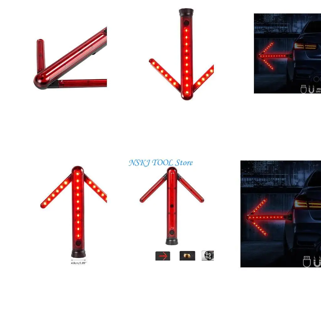 

L8RC LED Emergency Lights LED Car Auto Sticker Lights Warning Lights Road Flares Lamp