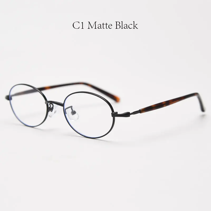 Mimiyou Retro-Stil Ovale Brillengestelle für Damen, Blaulichtfilter Optische Brillen für Herren, Brillengestell mit Klaren UV400 Computerbrillen – Detail 10