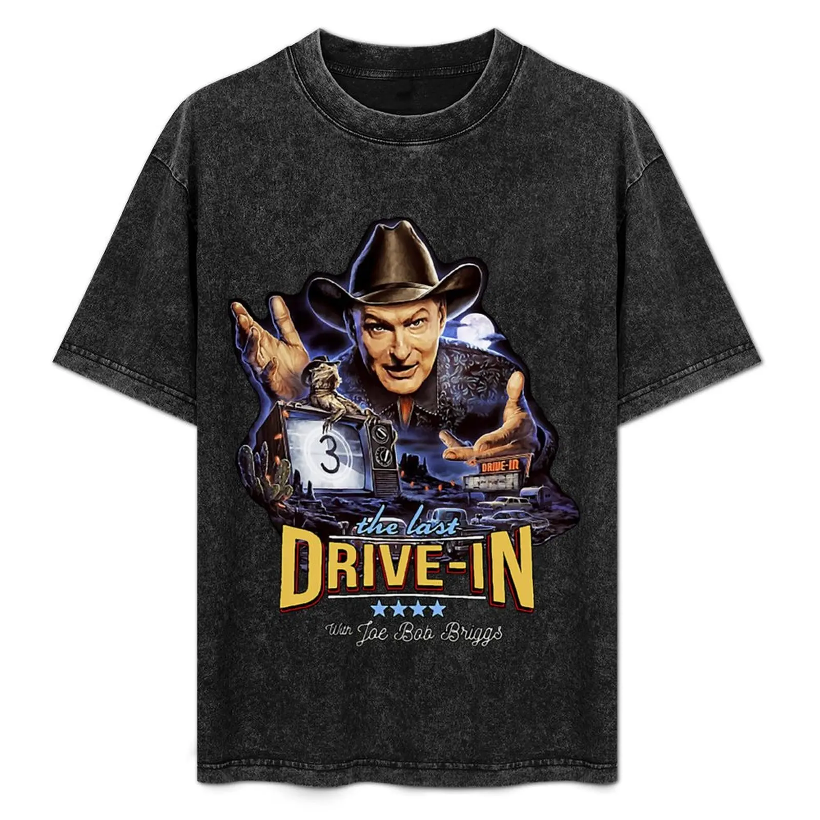 

Joe Bob Briggs Last Drive-In T-Shirt Big Size Short Sleeve Tee for Men