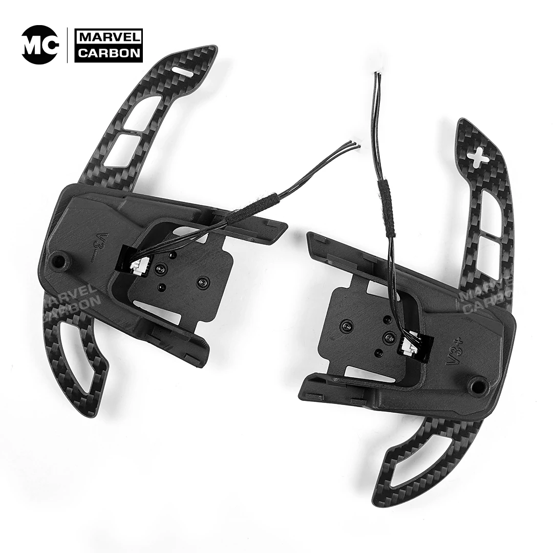 For VW MK7 GTI MK7.5 Steering Wheel Shift Paddle Magnetic Carbon Fiber Paddle Shifter Extensions Auto Shift Racing Accessories