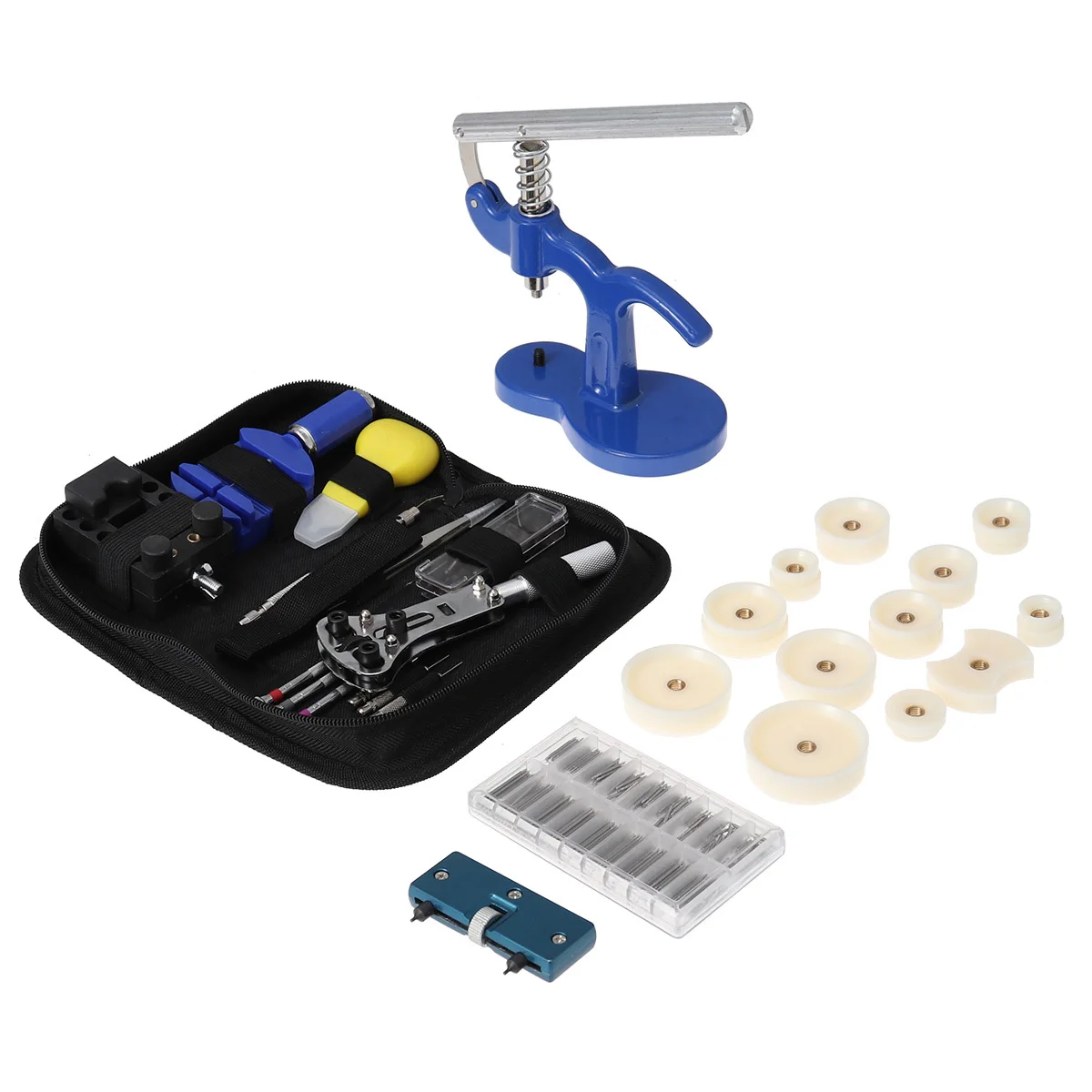 

409Pcs Watchmaker Tools Parts Kit Opener Remover Spring Bar Screwdriver Antimagnetic Tweezers Set Watch Tool Watch Opener