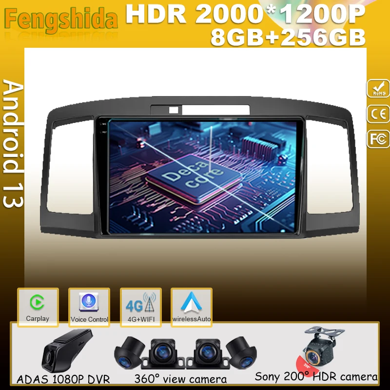 Car Android For Toyota Allion Premio T240 2001 - 2007 Auto Radio Multimedia Player Stereo Video Touchscreen Navigation Monitor