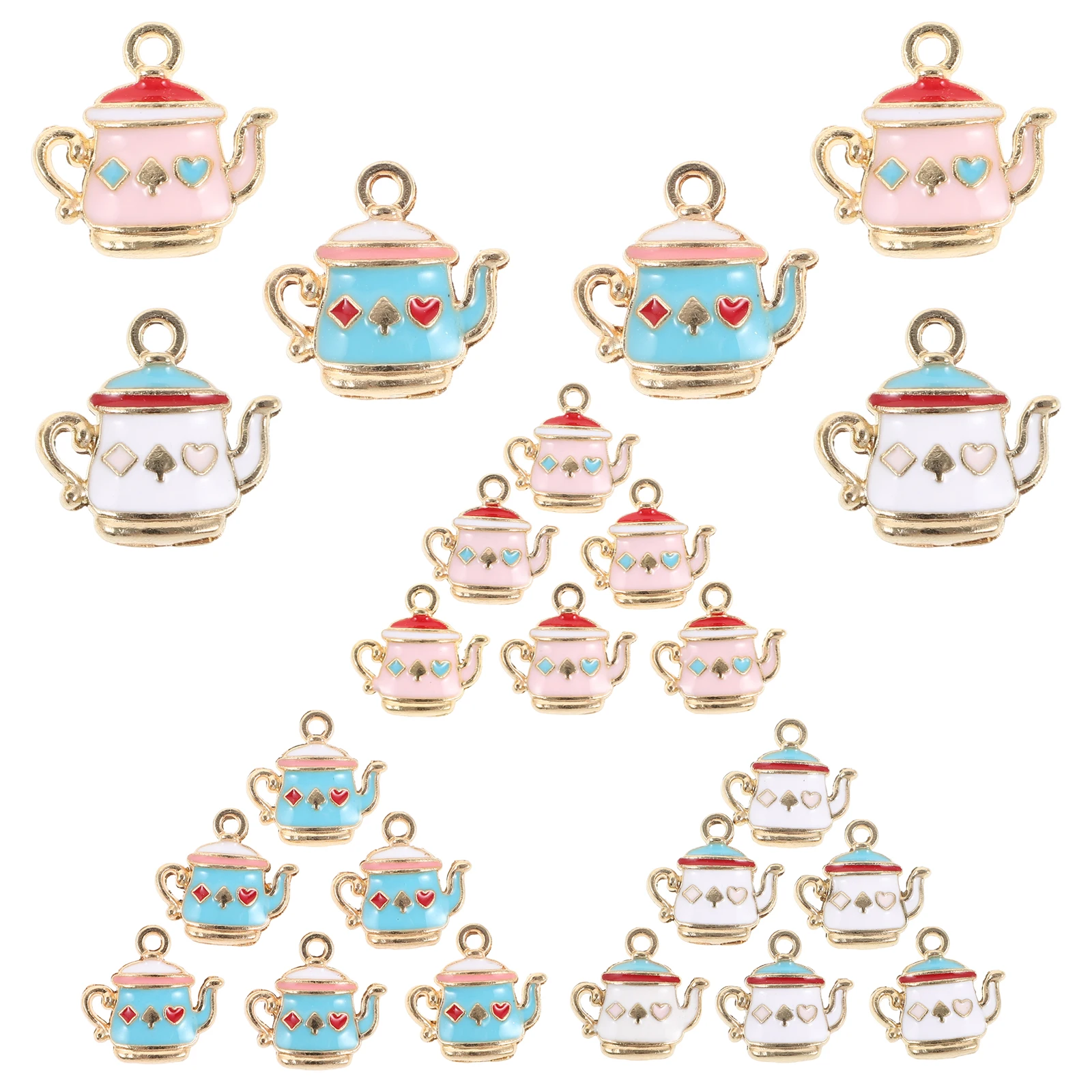 

Creative Teapot Shaped Charms Zinc Alloy Pendant Jewelry Making Supplies Dangle Drop For Earrings Keychains Necklace Bracelet