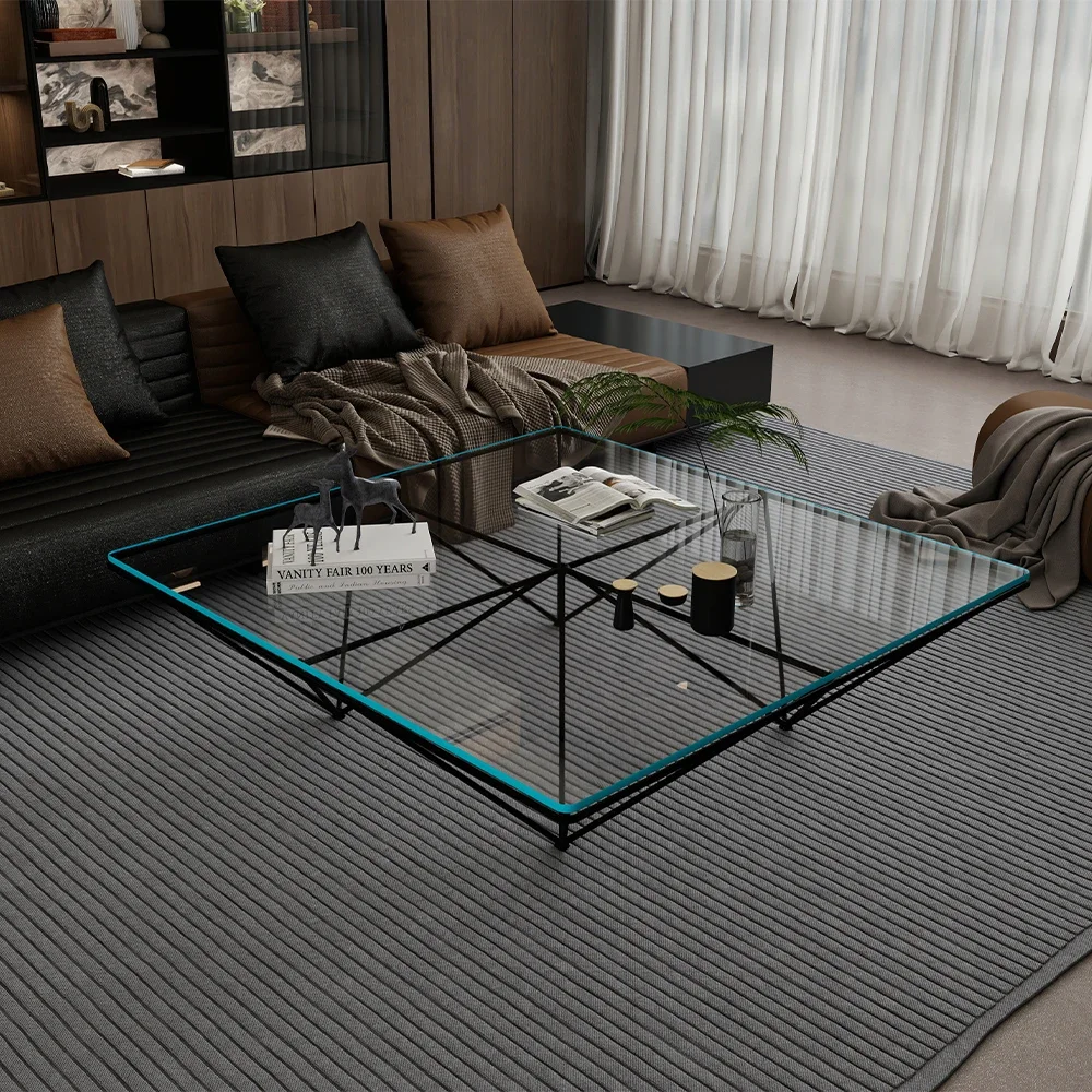 

Прозрачный качественный журнальный столик для творчества, уникальный водонепроницаемый современный журнальный столик, простая элитная мебель для салона Mesas Bajas