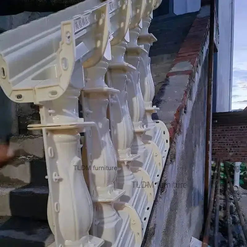 for Cast-in-place Cement Outdoor Slope Guardrail Mold Roman Column Railing Mold European Style Villa Slope Stair Handrail Mold