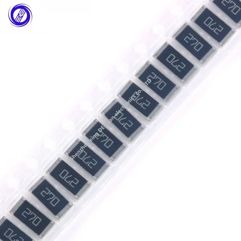 MXW 50 pcs 2512 ตัวต้านทานชิป SMD 27 โอห์ม 27R 270 1W 5% ส่วนประกอบแบบ Passive ตัวต้านทาน