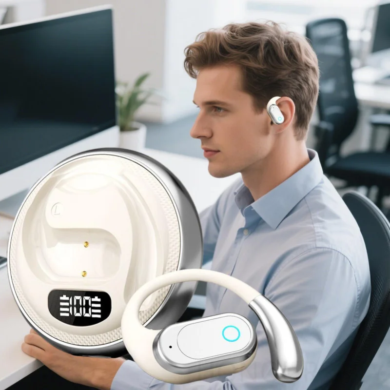 أحدث سماعات أذن مفتوحة بخاصية إلغاء الضوضاء سماعات أذن واضحة للمكالمات فوق الأذن سماعات أذن للرياضة للعبة السفر تجريب الدراجات النارية #2