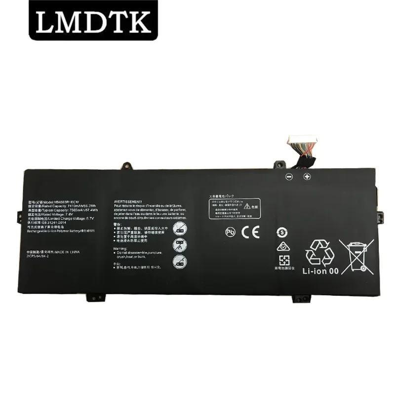 

LMDTK New HB4593R1ECW Laptop Battery For Huawei MagicBook I5 8250U R5 2500U 7.6V 7410mAh