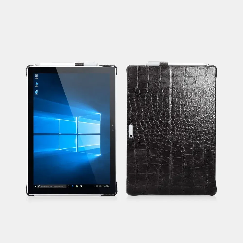 

Embossed Crocodile Genuine Leather Back Case For Surface Pro 4 5 6 7& Surface Pro 2017