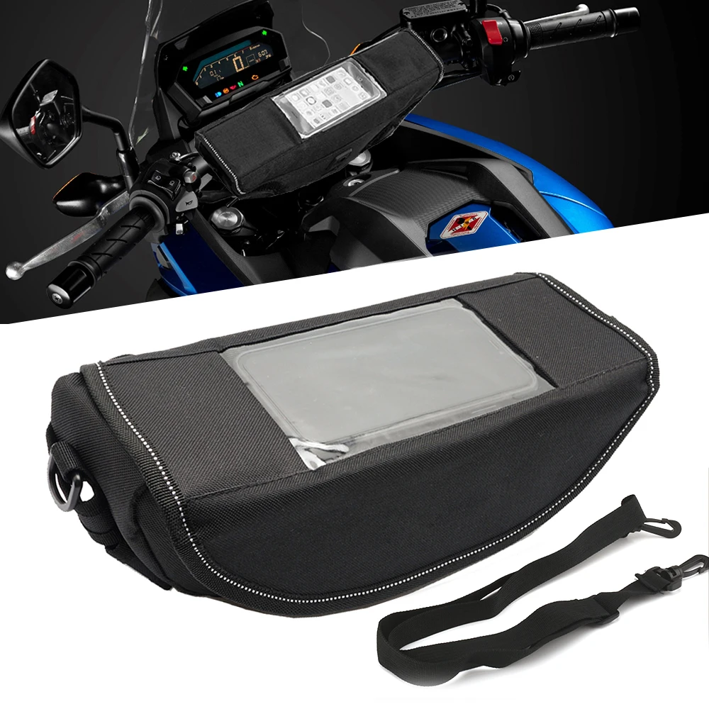 Universal For Suzuki Gsxs 1000 Gt Dr650s Dr650se Drz 400 Drz400sm Waterproof Handlebar Storage Handle Bar Tool Travel Phone Bag