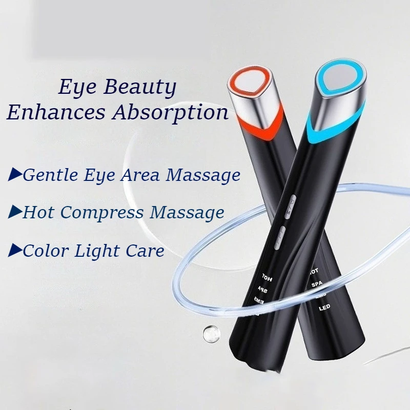 EMS Eye Massage Instrument Women Eyes Massage Device Dark Circles Removal Beauty Machine Eyes Fat Removal Skin Case Equipment