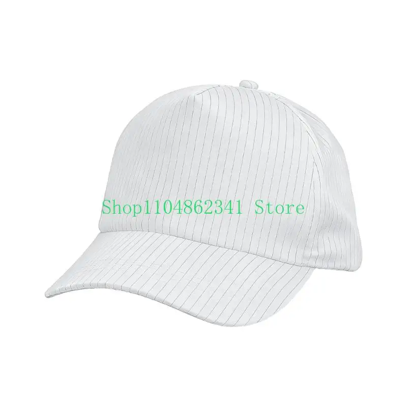 652F Polyester Cleanroom Cap ESD Semi Mesh Front Shade 56-60 Breathable Headwear for Lab Support and Assembly Tasks