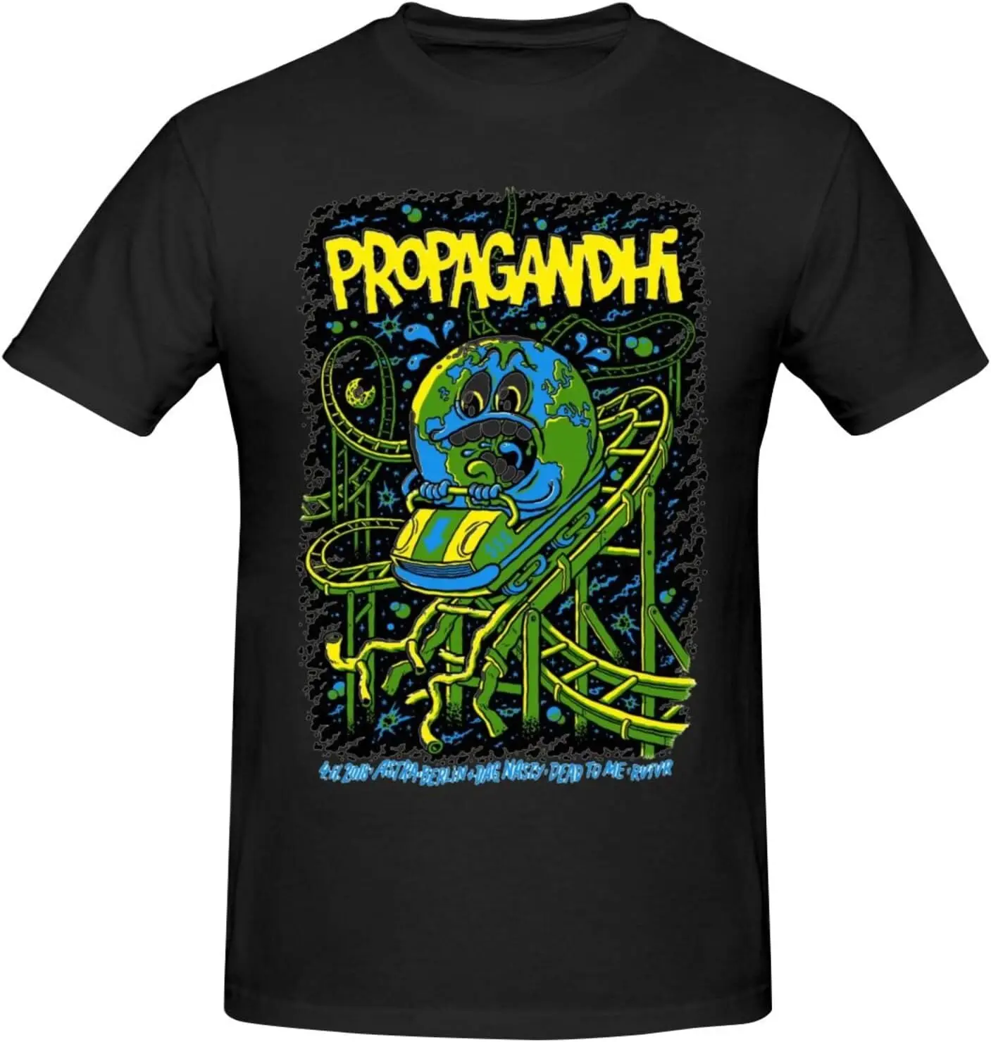 Propagandhi Men's T-Shirt Unisex Casual Short Sleeve Tops Graphic Crewneck Sport Tee Shirt Black