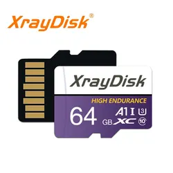 Karta pamięci Xraydisk TF 64G 128GB 256GB Karta pamięci High Speed z adapterem A1 U3 Klasa 10 V30 do telefonu/kamery/Dash