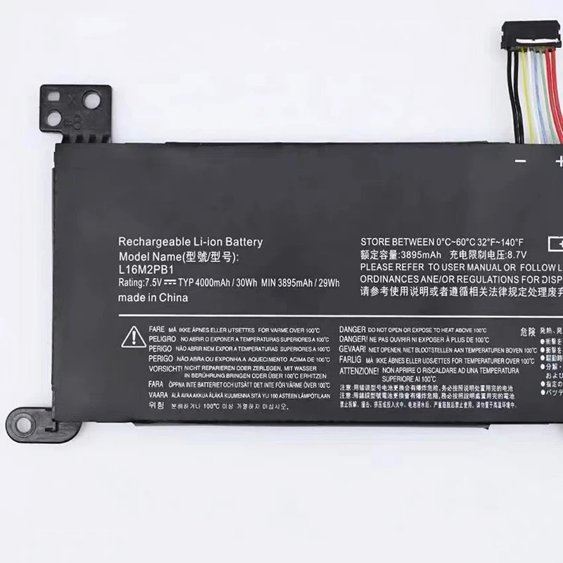 L16M2PB1 Laptop Battery for Lenovo IdeaPad 320-14ABR 320-15ABR 520-15IKBR 320-15AST 330-15ICN Series L16L2PB1 L16C2PB2 7.5V 30Wh