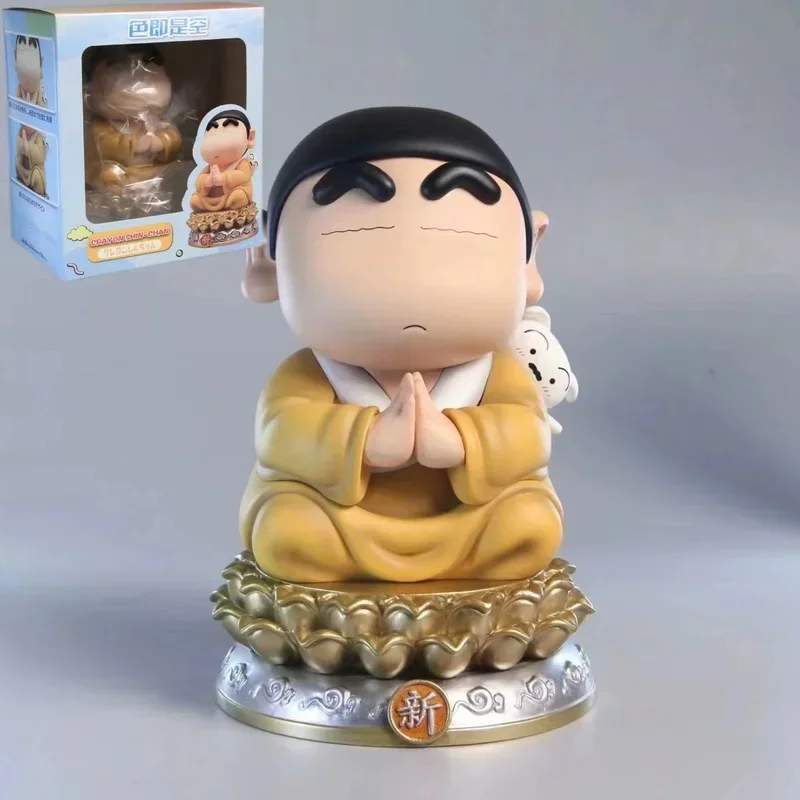 Pvc Anime Crayon Figure 19cm Shin-Chan Cos Tathagata Buddha Action Figure  Statue Ornament Doll Kawaii Gift Model Toy Collectib