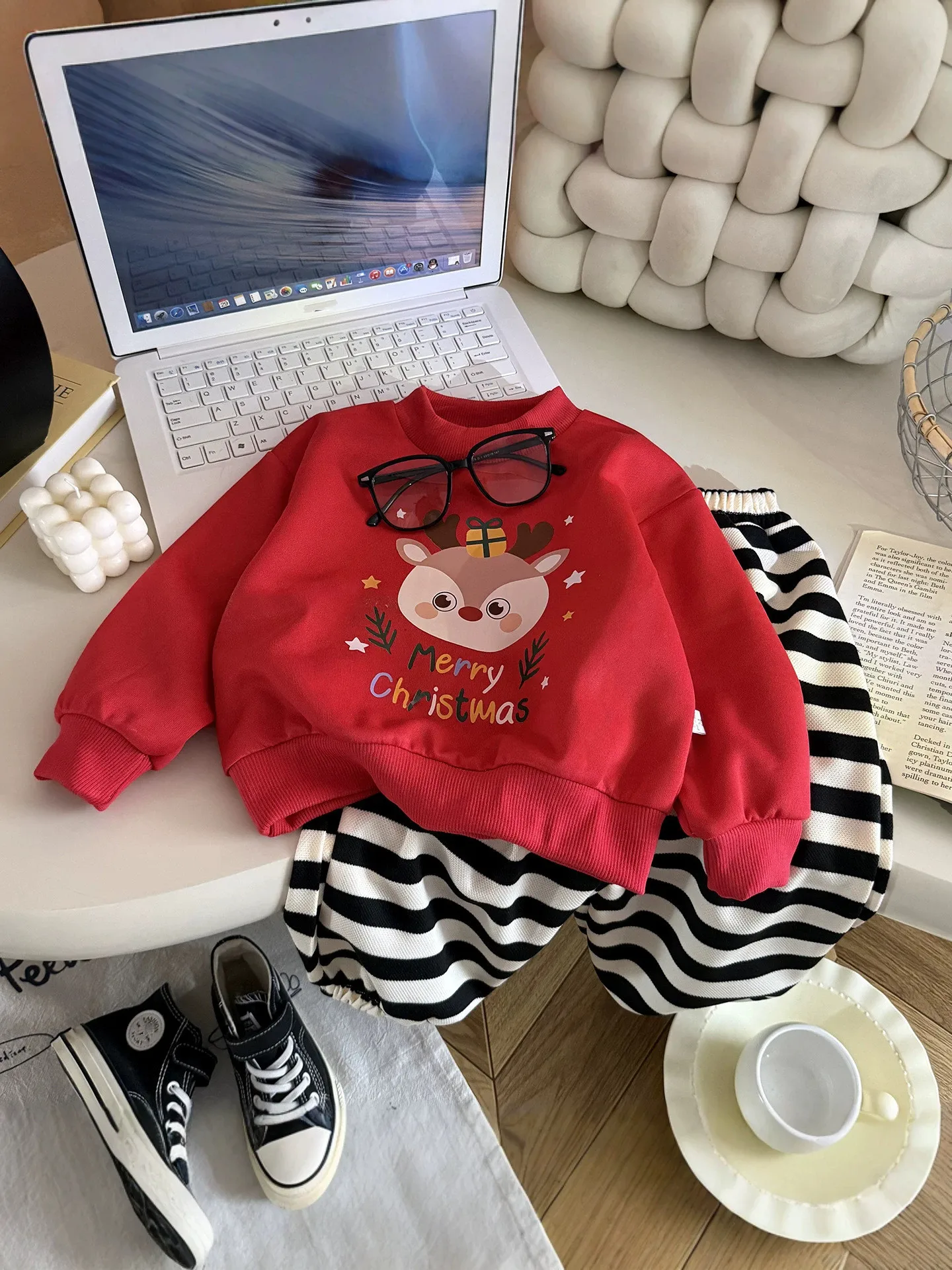 2PCS/Set Autumn Toddler Baby G - огляд і ціна Baby Xmas Clothing