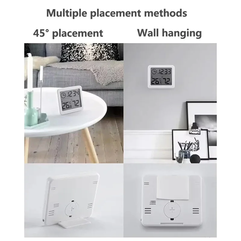 Xiaomi Multifunction Electronic Temperature LCD Screen Humidity Table Digital Clock Humidity Automatic Monitoring Desk Clock New