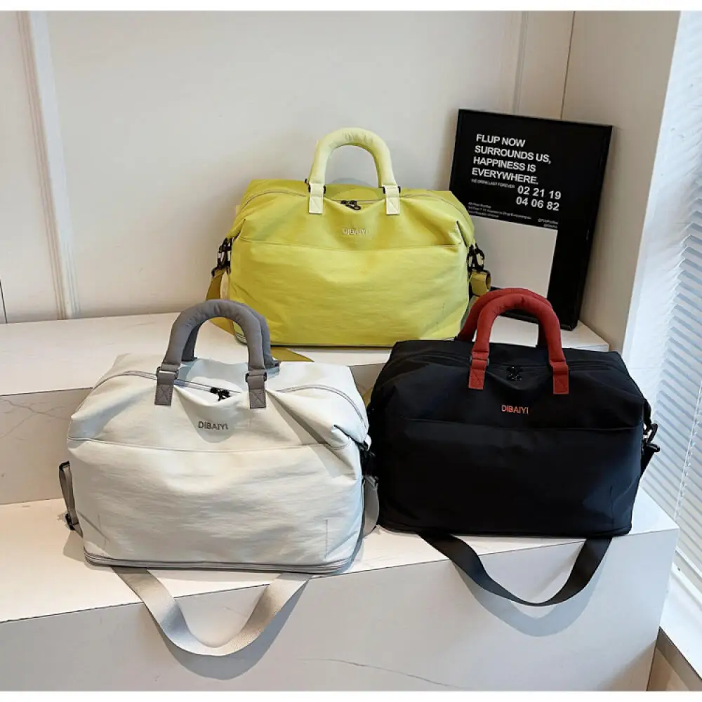 Girl Fashion Travel Luggage Bag Student Casual Sports Large Capacity Multi-Functional Fitness Handheld Crossbody Storage Bag New