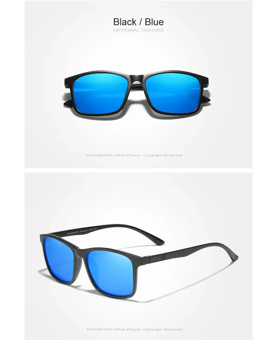 KINGSEVEN Männer Polarisierte UV400 Sonnenbrille Spiegel Objektiv Kausalen Anti-glare Gläser Frauen Sport Ultraleicht Outdoor Fahren Brillen – Detail 8