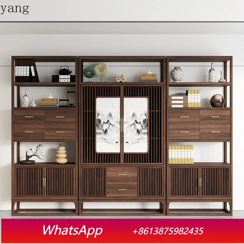 

Новый китайский чайный шкаф-витрина LH Bogu для хранения и демонстрации, полка для украшений Duobao Pavilion