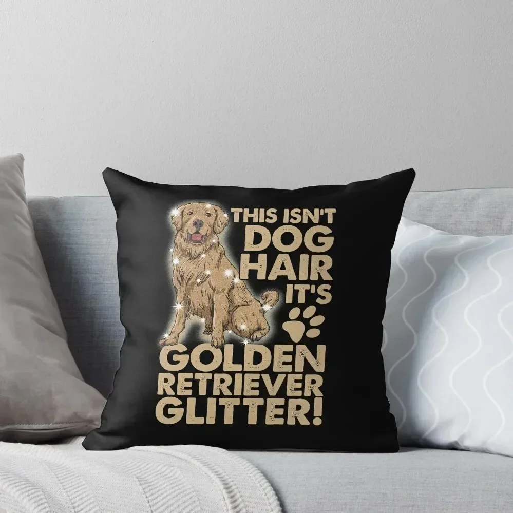 

Golden Retriever Dog Glitter Throw Pillow Cushion Child Decorative pillow case pillow