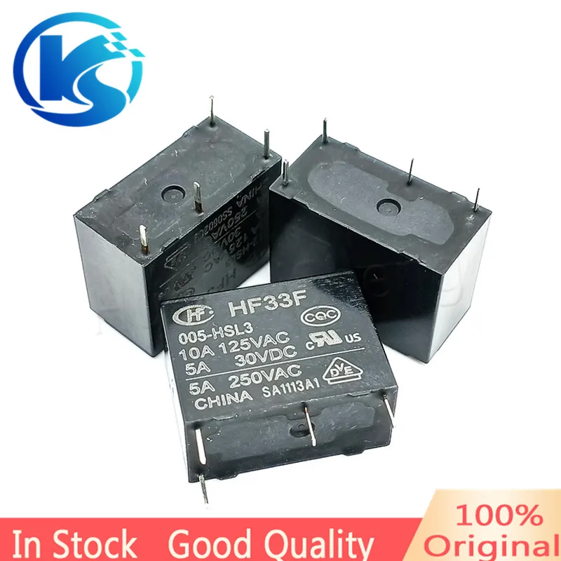 HF33F-005-HSL3 HF33F-005 012 024-HSL3 Normally Open 4-pin Relay 5V 12V 24V