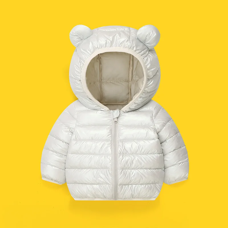 Children Cotton Jacket Spring Autumn Winter New Solid Color Cotton Jacket for Boys and Girls Candy Color Cute Cotton Jacket