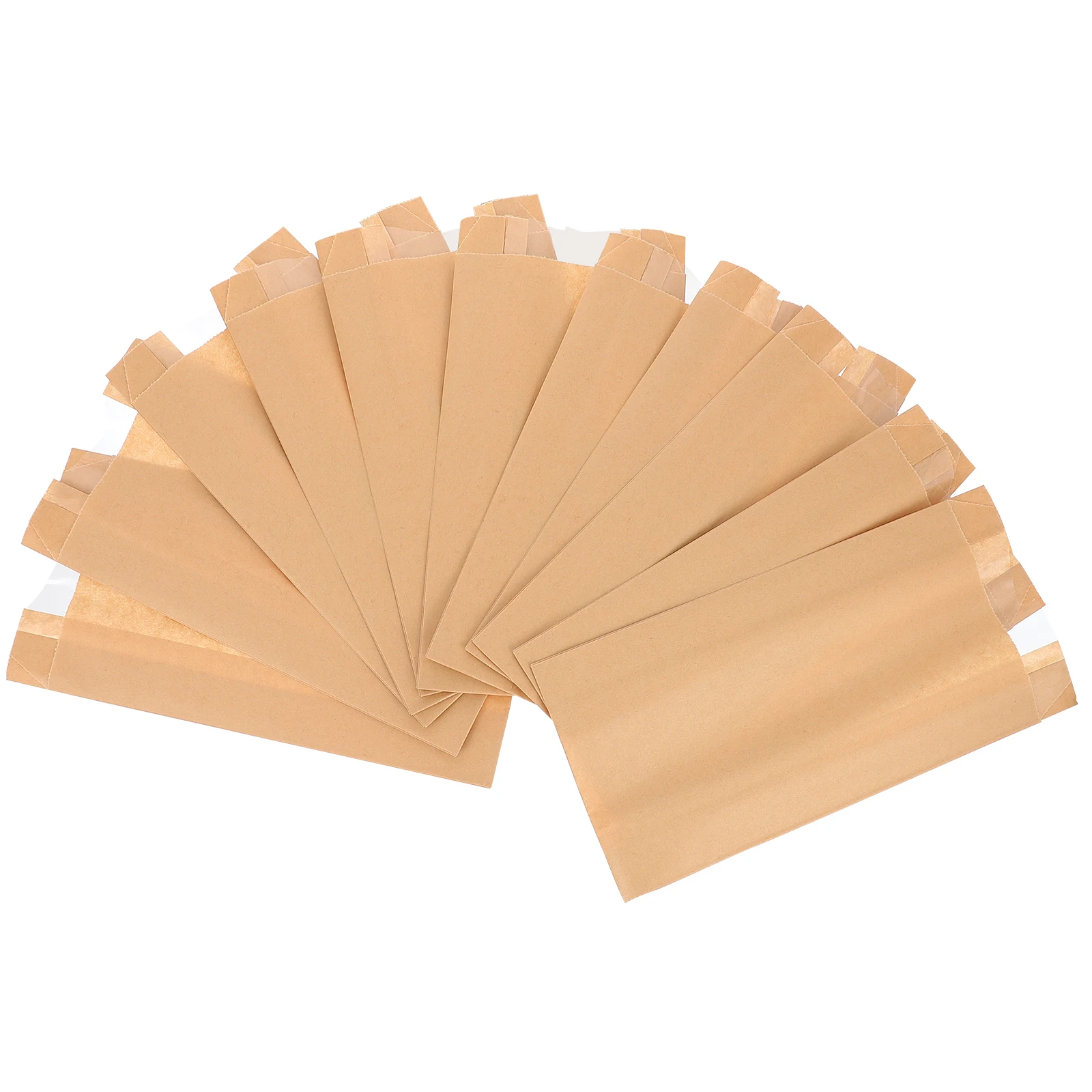 

30 Pcs Kraft Paper Bread Bags Oil Proof Donuts Storage Packaging Loaf Pouches Eco Friendly Food Grease Resistant Compact Folding