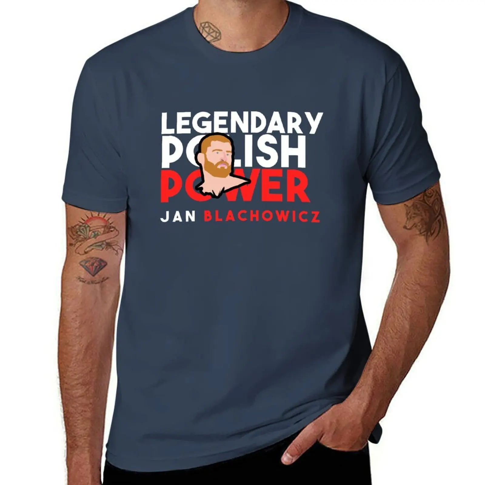 

Legendary Polish Power Jan Blachowicz T-Shirt man t shirt cotton high quality anime tshirt T-Shirt