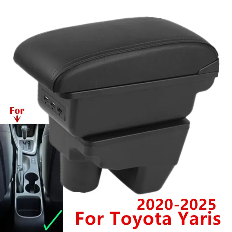 Für Toyota Yaris Armlehnenbox Für Toyota Yaris Elegant GR Auto-Armlehne Auto-Aufbewahrungsbox Nachrüstteile Auto-Zubehör 2020-2025