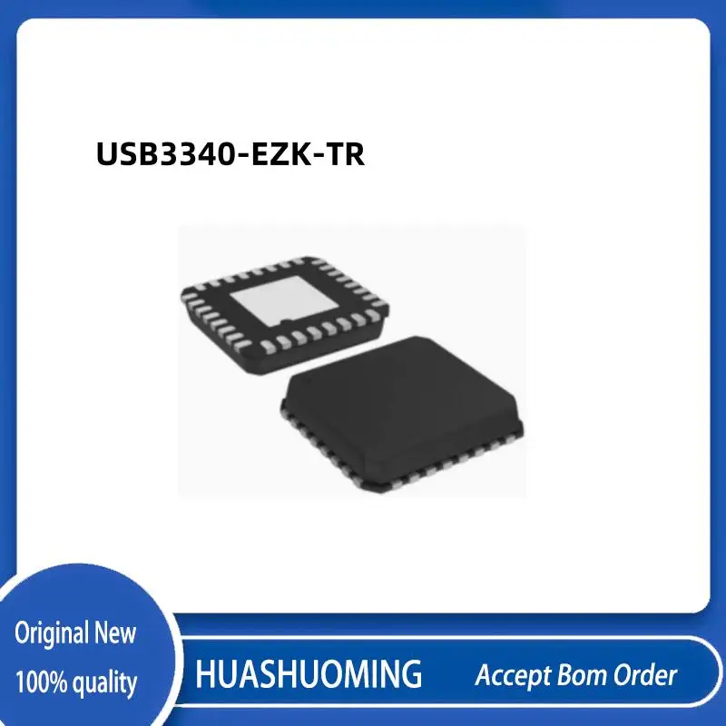 10Pcs/Lot New   USB3340-EZK-TR  USB3340-EZK  USB3340  QFN32